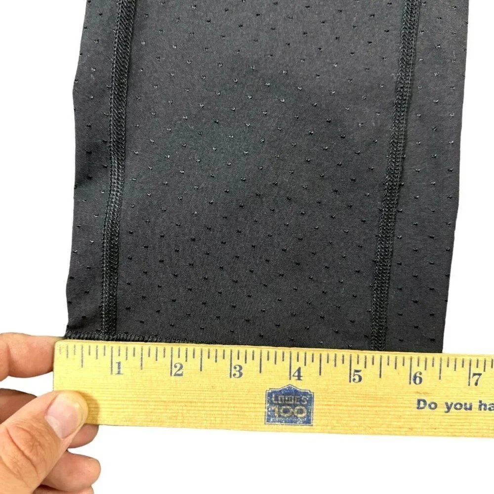 Lululemon Leggings Womens 2 Black Gather Crow Crop II Shine Dot Black Activewear